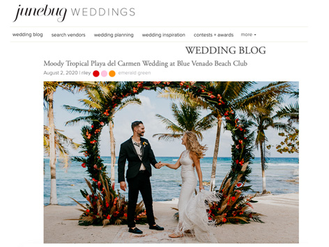 Beach Wedding Florist Playa del Carmen